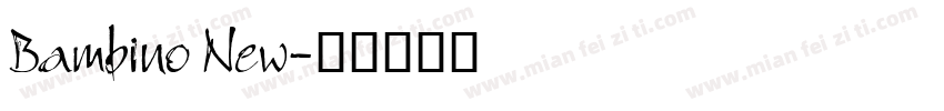 Bambino New字体转换